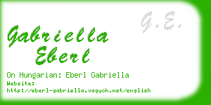 gabriella eberl business card